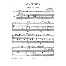 Oskar Rieding: Mazurka For Violin And Piano Op.67 No.3