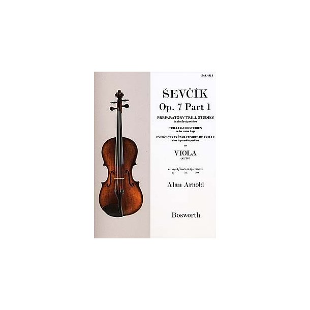 Sevcik Viola Studies Op.7 Part 1: Preparatory Trill Studies