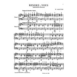W. Aletter: Rendezvous For 2 Pianos