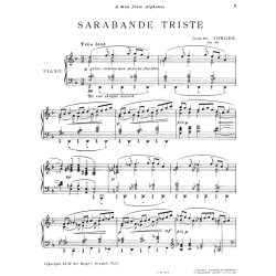 Jongen, J Sarabande Triste Pf