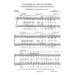 Fogg, E Carol Of The Little King And Jesukin Satb