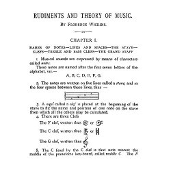 Florence Wickens: Rudiments And Theory Of Music
