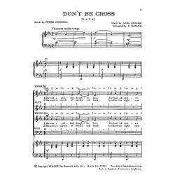 Zeller, C Don't Be Cross Satb
