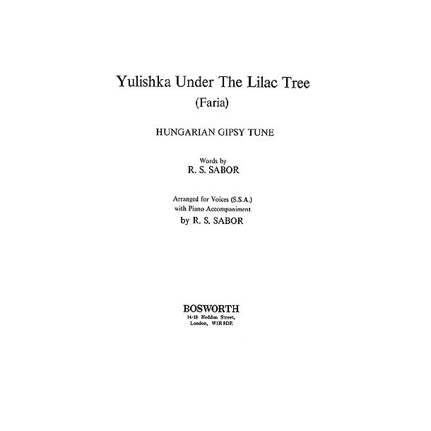 Sabor: Yulishka Under The Lilac Tree SSA