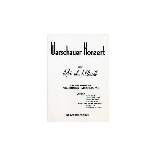 Richard Addinsell: Warsaw Concerto (Piano Solo) (Bosworth Edition)