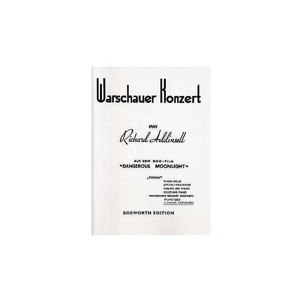 Richard Addinsell: Warsaw Concerto (2 Piano Score)