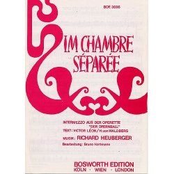 Richard Heuberger: Im Chambre Separee (Piano Solo)