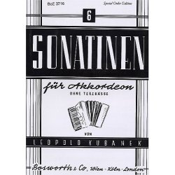 Leopold Kubanek: Sechs Sonatinen Fur Akkordeon