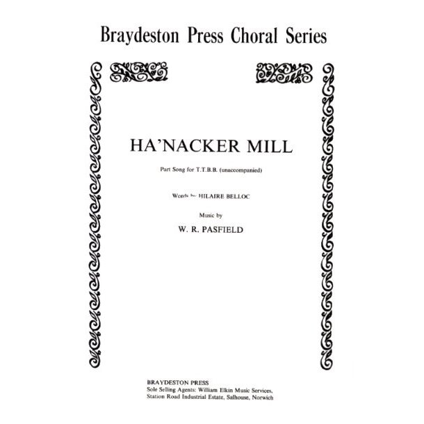 William Pasfield: Ha'nacker Mill (TTBB)