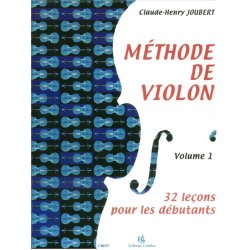 Claude-Henry Joubert: M&eacute;thode De Violon - Volume 1