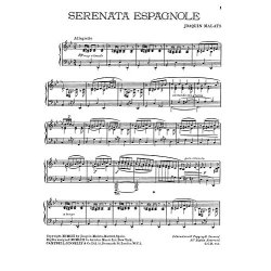 Joaquin Malats: Serenata Espagnole For Piano
