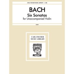 BACH JS 6 SONATAS FOR UNACCOMPANIED VIOLIN (AUER) SOLO VLN BOOK