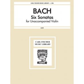 BACH JS 6 SONATAS FOR UNACCOMPANIED VIOLIN (AUER) SOLO VLN BOOK