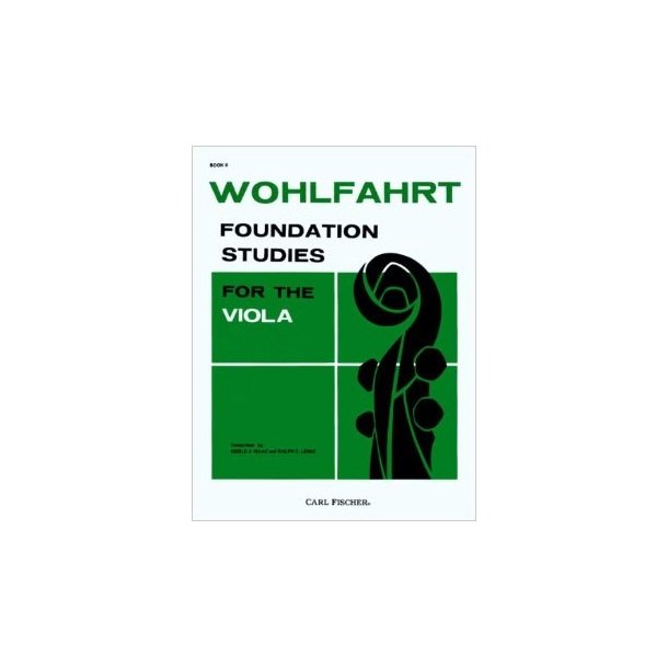 Wohlfahrt Foundation Studies For The Viola Volume 2: Book And DVD