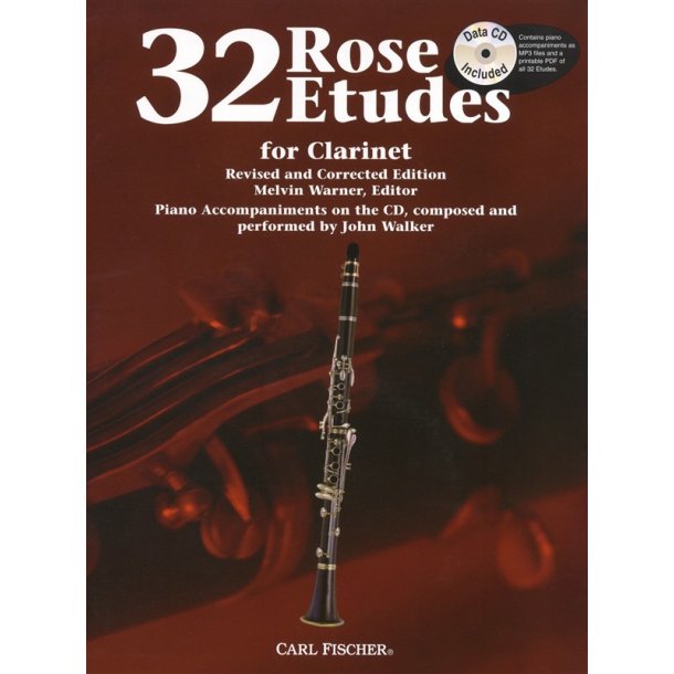 Cyrille Rose: 32 Rose Etudes - Book/CD