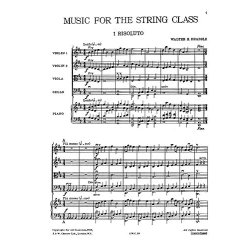 Drabble, W Music For The Music String Class Score And Parts