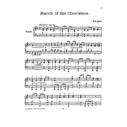 Butt, Wd March Of The Choristers Piano