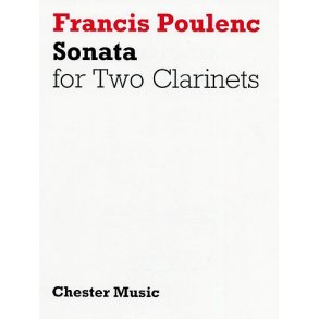 Poulenc: Sonata For Two Clarinets (In B Flat And A) Player's Score