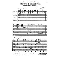 Malipiero: Rispetti E Strambotti String Quartet (Miniature Score)