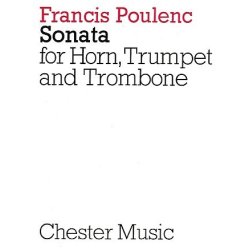 Francis Poulenc: Sonata For Horn, Trumpet And Trombone (Miniature Score)