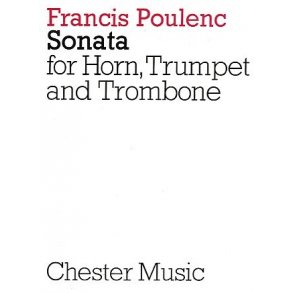 Francis Poulenc: Sonata For Horn, Trumpet And Trombone (Miniature Score)