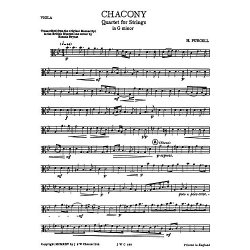 Henry Purcell: Chacony In G Minor For Strings (Parts)