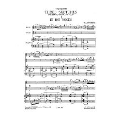 Hodge, T Three Sketches  Flute, Violin And Piano Score And Parts