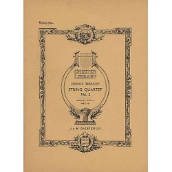 Lennox Berkeley: String Quartet No.2 Op.15 (Miniature Score)