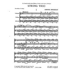 Lennox Berkeley: String Trio Op.19 (Score)