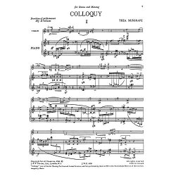 Thea Musgrave: Colloquy for Violin and Piano