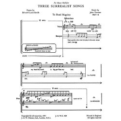 John Tavener: Three Surrealist Songs