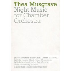 Thea Musgrave: Night Music (Study Score)