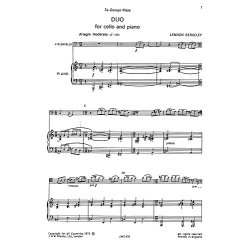Lennox Berkeley: Duo Op.81 No.1 For Cello And Piano