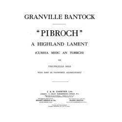 Bantock: The Highland Lament of Pibroch for Cello And Piano Or Harp