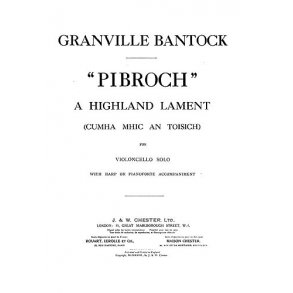 Bantock: The Highland Lament of Pibroch for Cello And Piano Or Harp