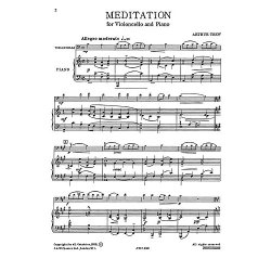 Trew, A Meditation (No 1 From Four Contrasts) Cello And Piano