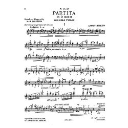 Antony Hopkins: Partita In G Minor Solo Violin