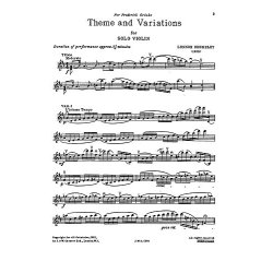 Lennox Berkeley: Theme And Variations Op. 33 No.1 for Solo Violin