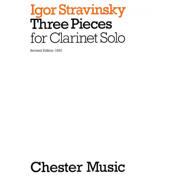 Igor Stravinsky: Three Pieces For Clarinet Solo