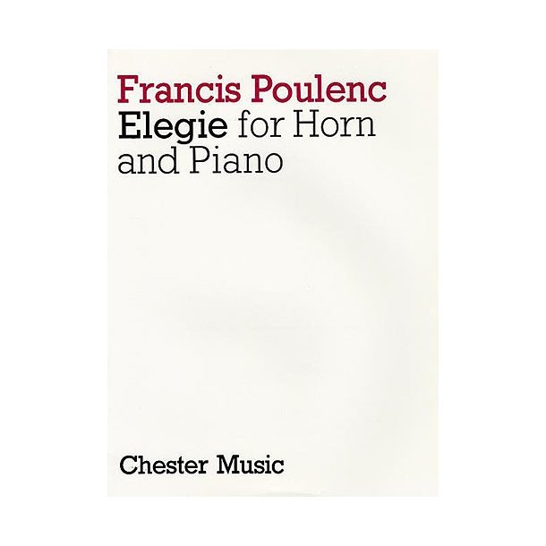 Francis Poulenc: Elegie