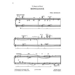 Thea Musgrave: Monologue for Piano