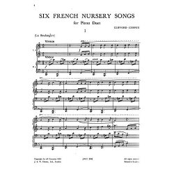Clifford Curwin: 6 French Nursery Songs For Piano Duet