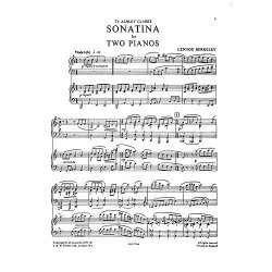 Lennox Berkeley: Sonatina For Two Pianos Op.52 No.2