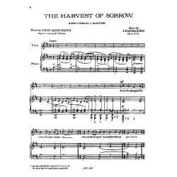 Rachmaninov  The Harvest Of Sorrow Op.4/5  Mez Or Bar/Pf