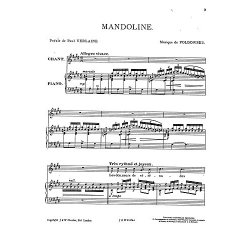 Poldowski: Mandoline for Voice with Piano acc.