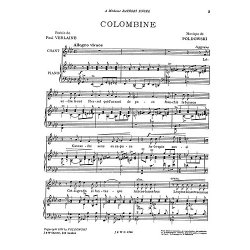 Poldowski: Colombine for Voice with Piano acc.