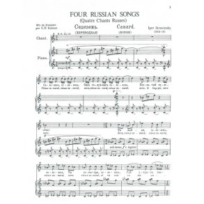 Igor Stravinsky: Four Russian Songs (Quatre Chants Russes)