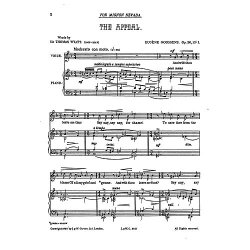 Goossens: The Appeal from 'Three Songs Op.26' for Medium Voice and Piano