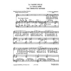 Malipiero: The Bereaved Mother From Sette Canzoni for Soprano Solo with Piano acc.