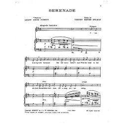 Timothy Mather Spelman: Serenade